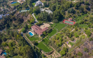 Real Estate Heaven REH FIGS Founders Spend $80 of Their Newfound Wealth on Brentwood Los Angeles Mansions Aerial View